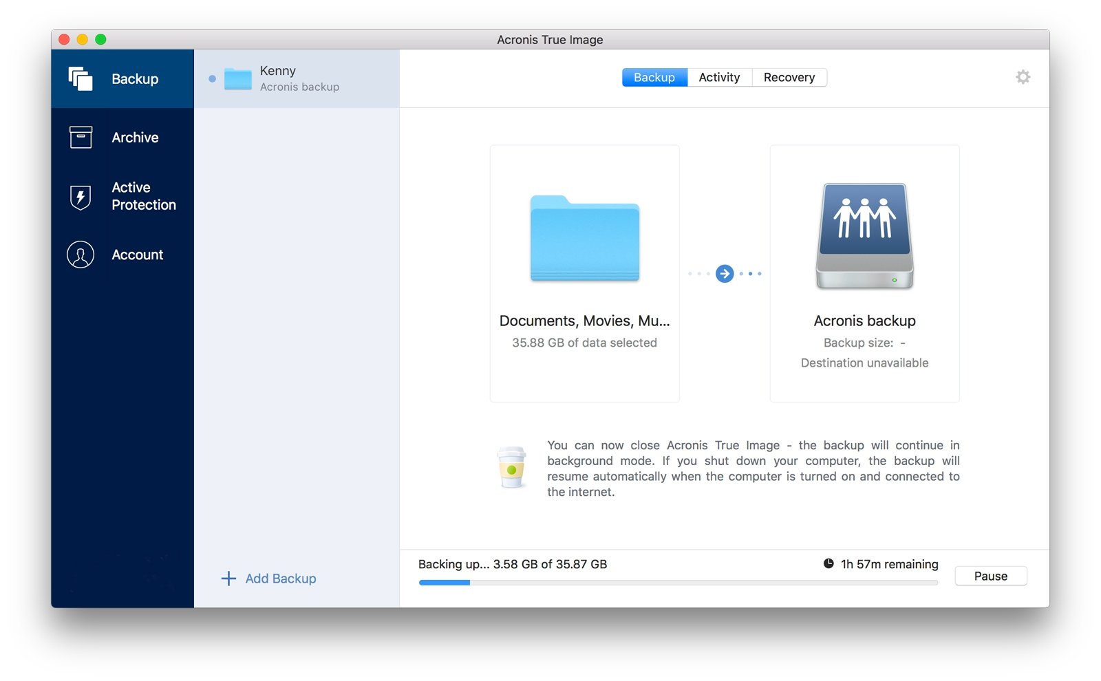 disk image backup for mac